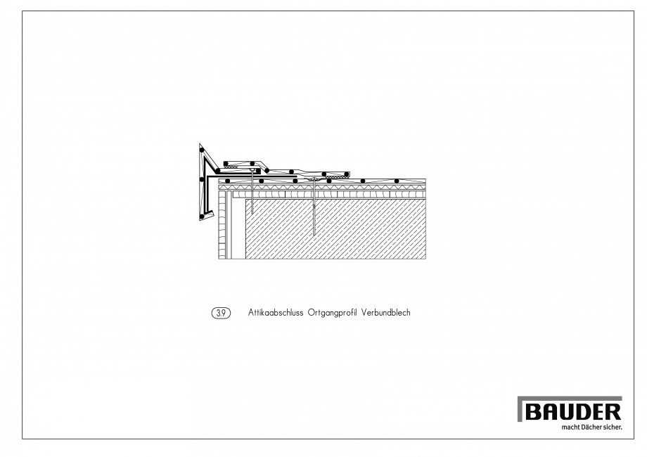 Pagina 1-CAD-PDF Bauder - Detaliu - Inchidere atic - 3_9_(0711) BAUDER Detaliu de montaj 