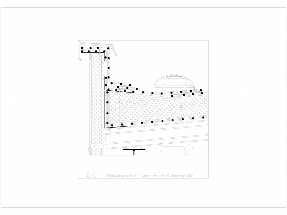 Pagina 1-CAD-DXF Bauder - Detaliu - Inchidere atic - 3_5_(1213) BAUDER Detaliu de montaj 