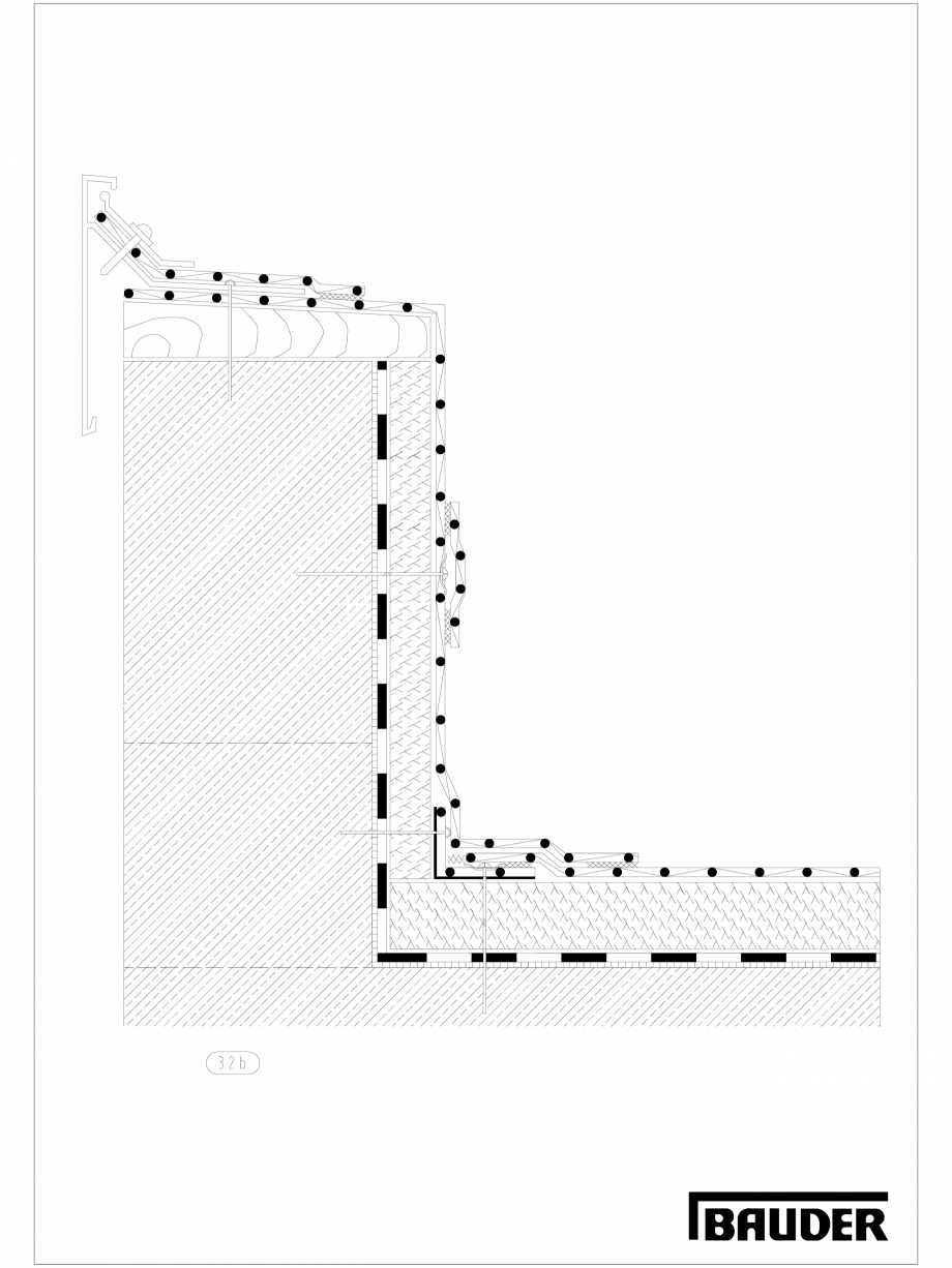 Pagina 1-CAD-DXF Bauder - Detaliu - Inchidere atic - 3_2_b_(0711) BAUDER Detaliu de montaj 