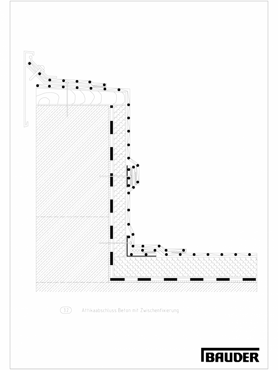 Pagina 1-CAD-DXF Bauder - Detaliu - Inchidere atic - 3_2_(0811) BAUDER Detaliu de montaj 