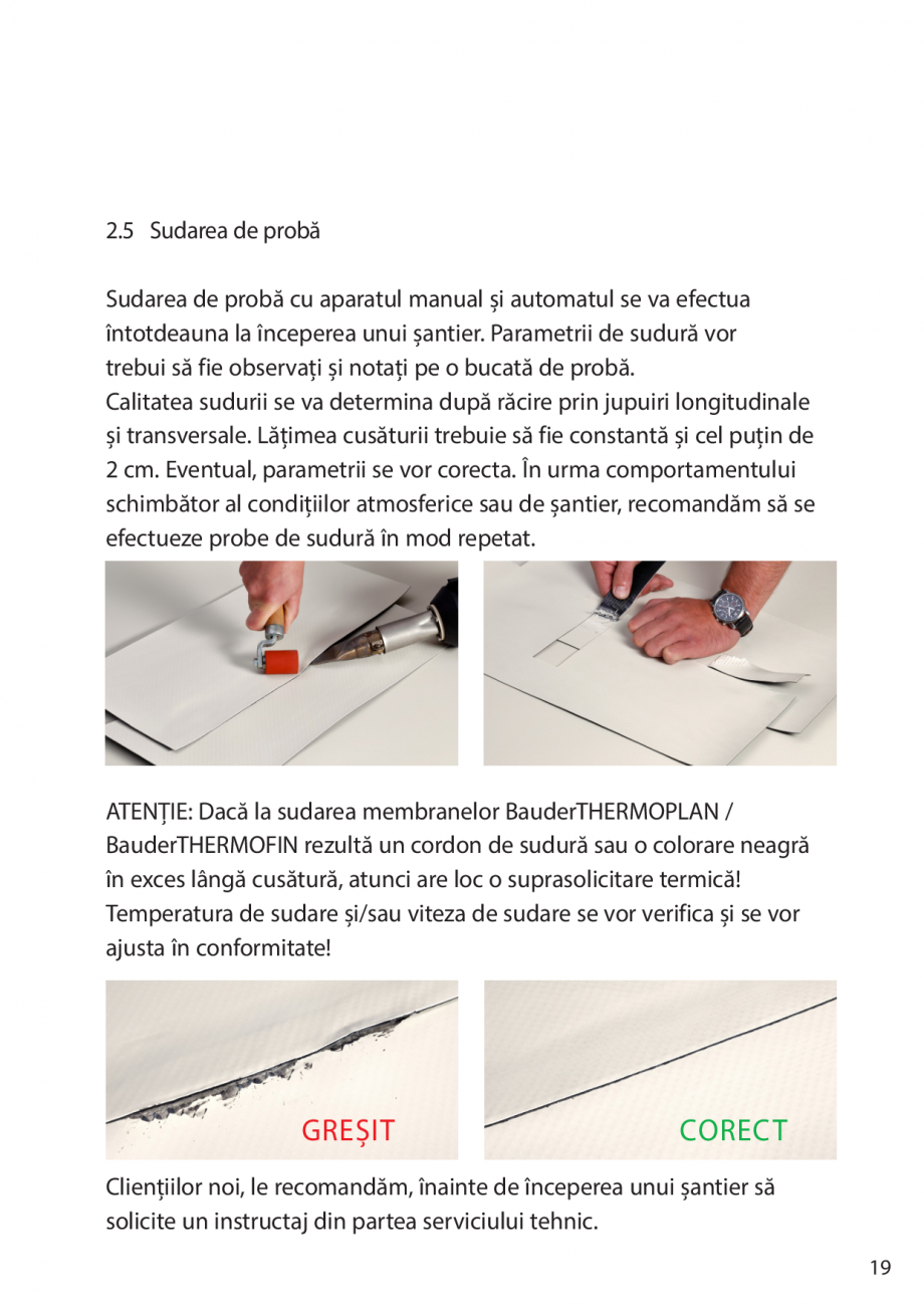 Pagina 19-Instructiuni de montaj FPO BAUDER THERMOPLAN, THERMOFIN Instructiuni montaj, utilizare Romana cra...