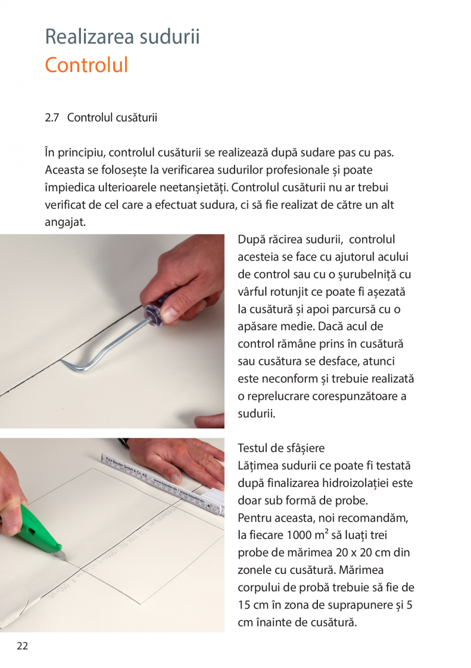 Pagina 22-Instructiuni de montaj FPO BAUDER THERMOPLAN, THERMOFIN Instructiuni montaj, utilizare Romana ...