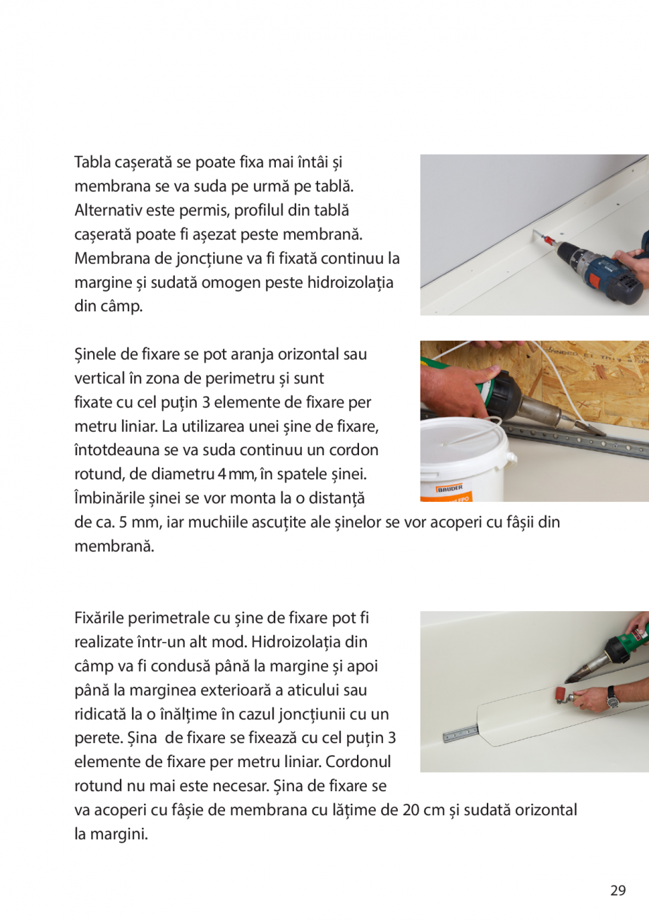 Pagina 29-Instructiuni de montaj FPO BAUDER THERMOPLAN, THERMOFIN Instructiuni montaj, utilizare Romana ă...