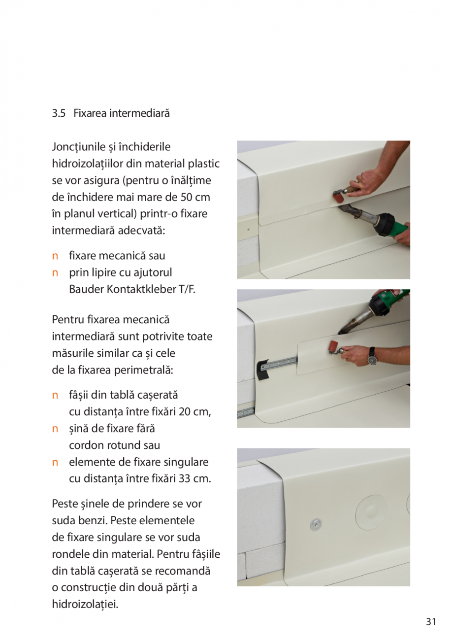 Pagina 31-Instructiuni de montaj FPO BAUDER THERMOPLAN, THERMOFIN Instructiuni montaj, utilizare Romana a de...