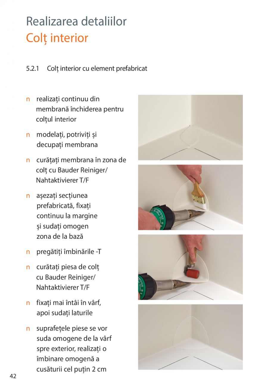 Pagina 42-Instructiuni de montaj FPO BAUDER THERMOPLAN, THERMOFIN Instructiuni montaj, utilizare Romana rmată...