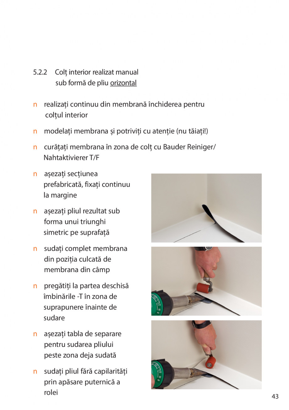 Pagina 43-Instructiuni de montaj FPO BAUDER THERMOPLAN, THERMOFIN Instructiuni montaj, utilizare Romana...