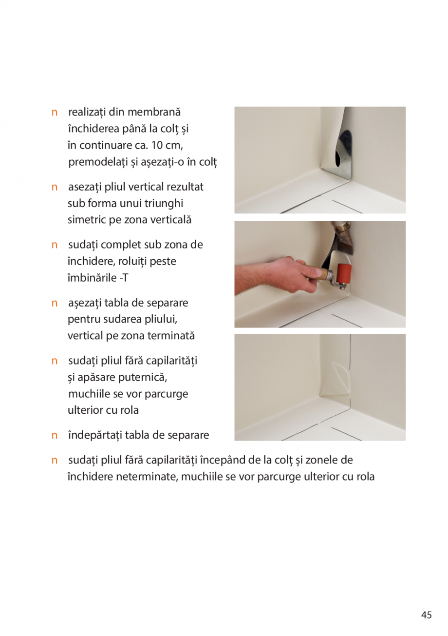 Pagina 45-Instructiuni de montaj FPO BAUDER THERMOPLAN, THERMOFIN Instructiuni montaj, utilizare Romana n...