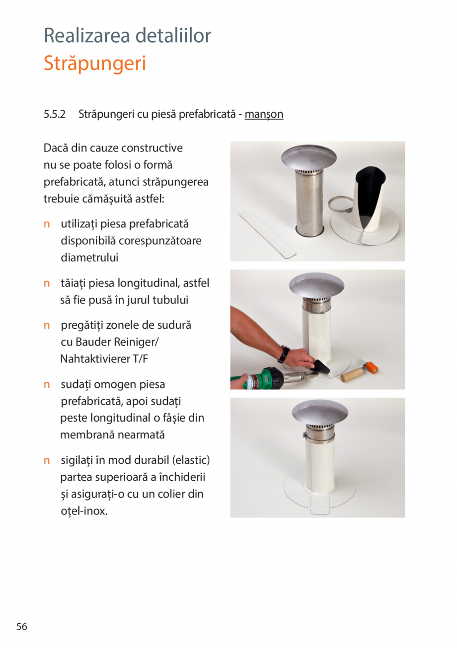 Pagina 56-Instructiuni de montaj FPO BAUDER THERMOPLAN, THERMOFIN Instructiuni montaj, utilizare Romana i...