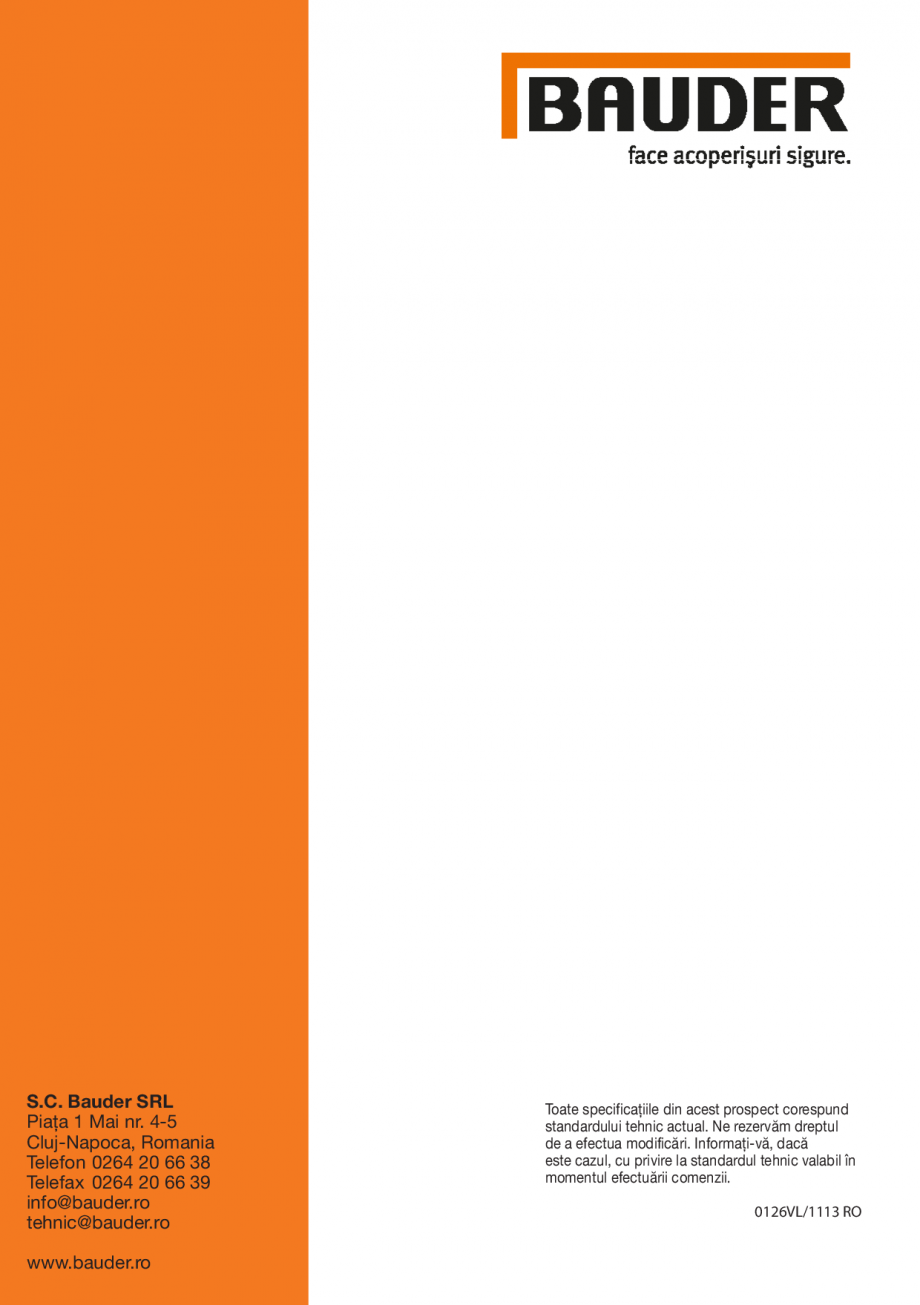 Pagina 78-Instructiuni de montaj FPO BAUDER THERMOPLAN, THERMOFIN Instructiuni montaj, utilizare Romana 
