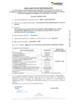 Declaratie de performanta pentru tencuiala decorativa minerala MIN 100 - R3 WEBER - WEBER MIN 100
