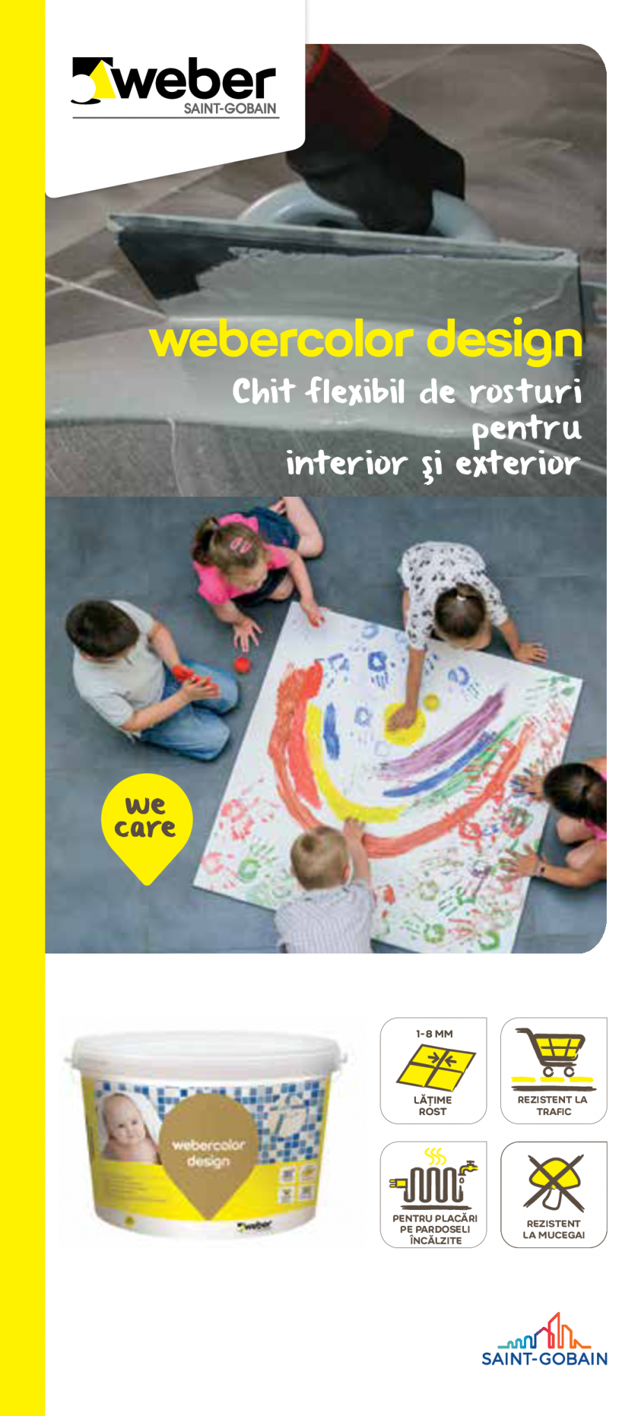 Pagina 1-Chit flexibil de rosturi pentru interior si exterior WEBER webercolor design Catalog, brosura Romana...