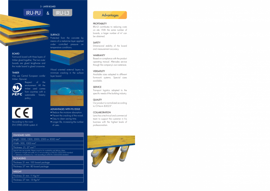 Pagina 2-Catalog placi cofrare Lana WELDE 3S Fisa tehnica Engleza ard

VERSATILITY
Available sizes adapted to...