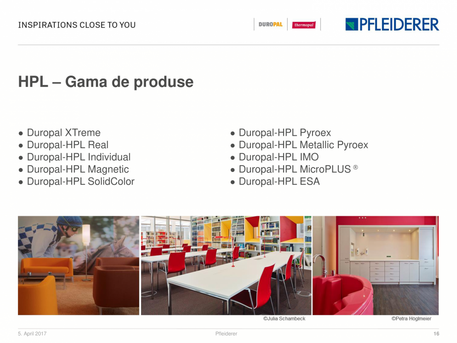 Pagina 3-Placi HPL pentru aplicatii interioare WELDE Catalog, brosura Romana ratare
● Protejează zonele in...