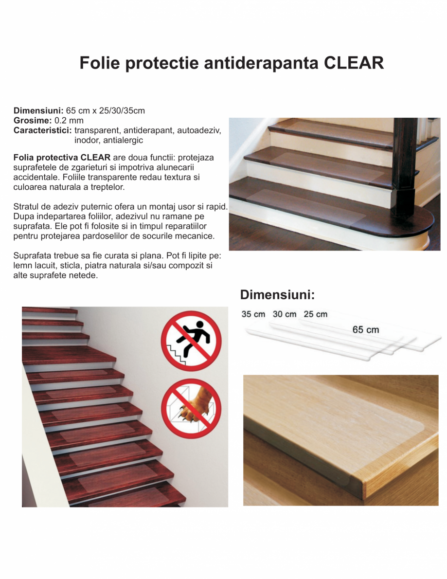 Pagina 1-Folie protectie antiderapanta  EUROMATT CLEAR Fisa tehnica Romana Folie protectie antiderapanta...