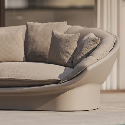 Luna Sofa – Canapea pentru exterior, modulara Luna Mobilier pentru curte, gradina si terasa