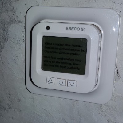 EBECO Termostat incalzire pardoseala - Incalzire  in pardoseala cu cabluri bifilare  EBECO