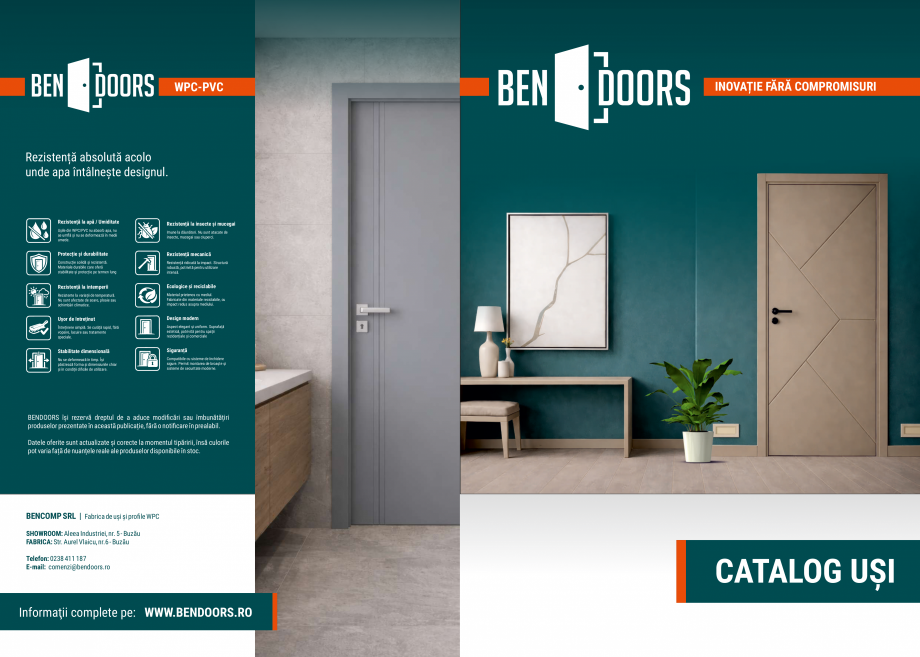 Pagina 1-Catalog usi Bendoors BENDOORS Apollo, Ares, Artemis, Hera, Atena, Clasic, Vintage Catalog, brosura...