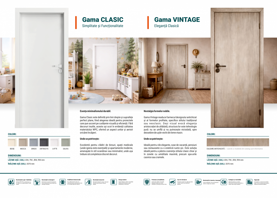 Pagina 6-Catalog usi Bendoors BENDOORS Apollo, Ares, Artemis, Hera, Atena, Clasic, Vintage Catalog, brosura...