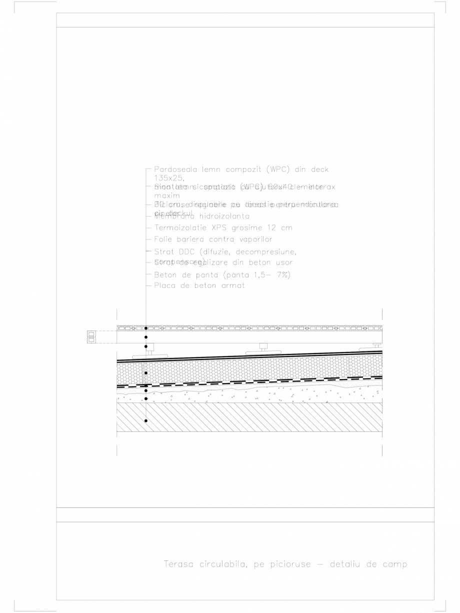 Pagina 1-CAD-DWG Terasa circulabila pe picioruse, finisaj lemn compozit wpc - Detaliu de camp BENCOMP Detaliu...
