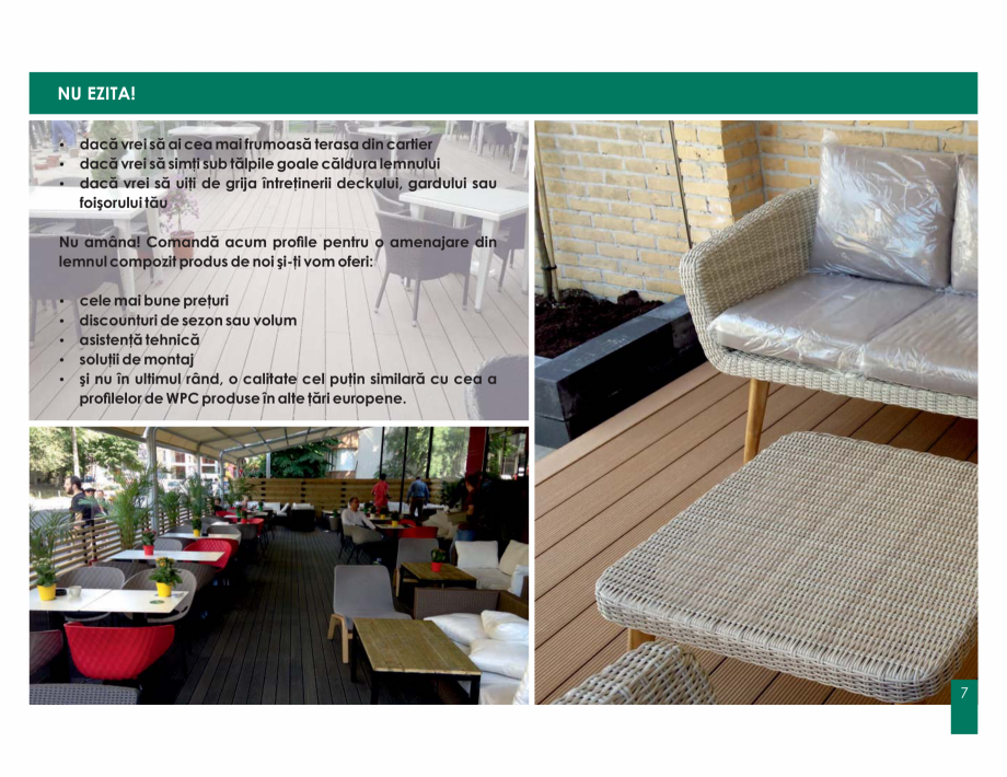 Pagina 7-Amenajari tip decking din lemn compozit WPC BENCOMP Catalog, brosura Romana  FDUH QX SRW À...