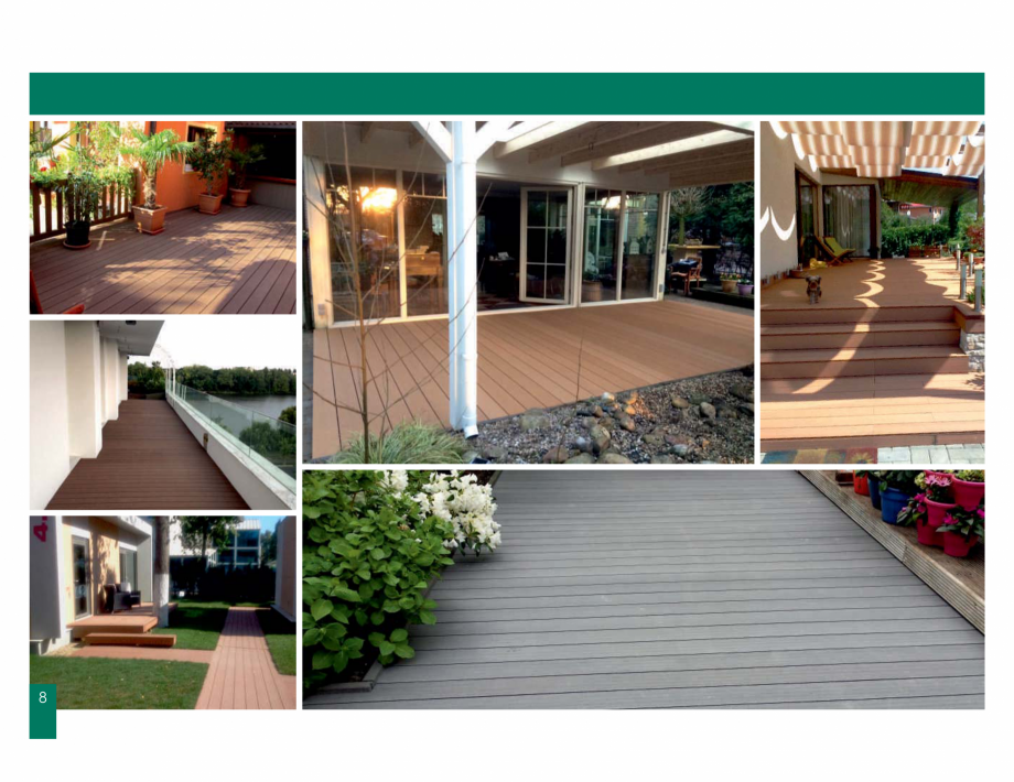 Pagina 8-Amenajari tip decking din lemn compozit WPC BENCOMP Catalog, brosura Romana ĦLYRPRIHUL
y
y
y
y
y...