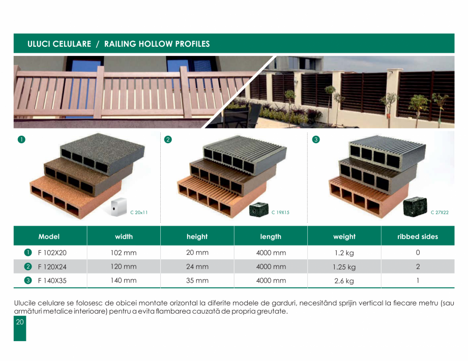 Pagina 20-Amenajari tip decking din lemn compozit WPC BENCOMP Catalog, brosura Romana 