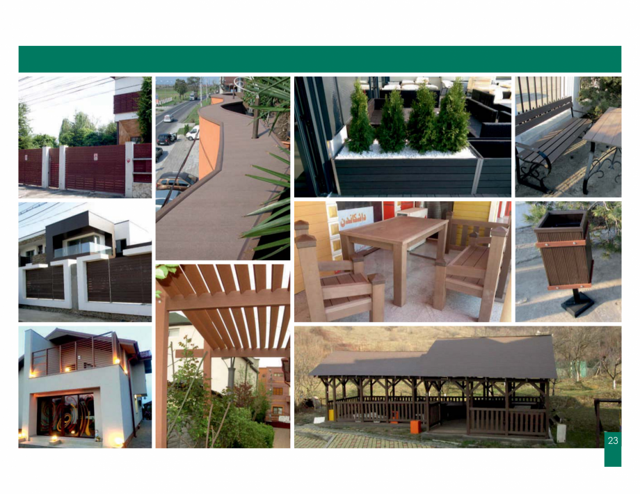 Pagina 23-Amenajari tip decking din lemn compozit WPC BENCOMP Catalog, brosura Romana 