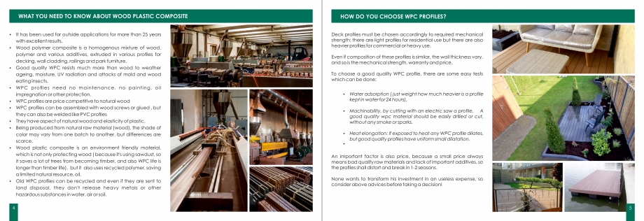 Pagina 3 - Amenajari tip decking din lemn compozit WPC BENCOMP Catalog, brosura Engleza g to client ...