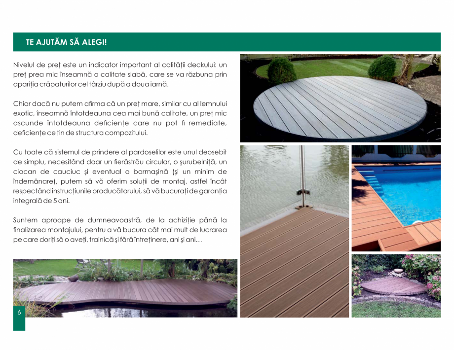 Pagina 6-Garduri din lemn compozit WPC BENCOMP Catalog, brosura Romana   D XQXL SURÀO WLPS GH  GH...
