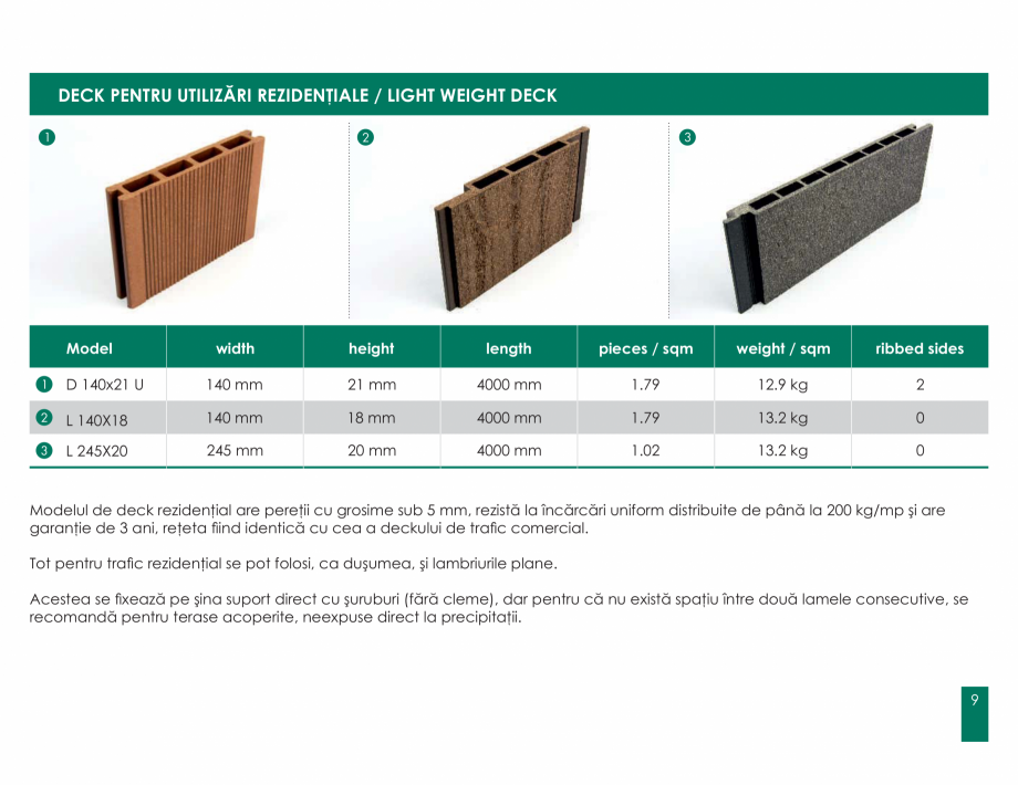 Pagina 9-Garduri din lemn compozit WPC BENCOMP Catalog, brosura Romana...