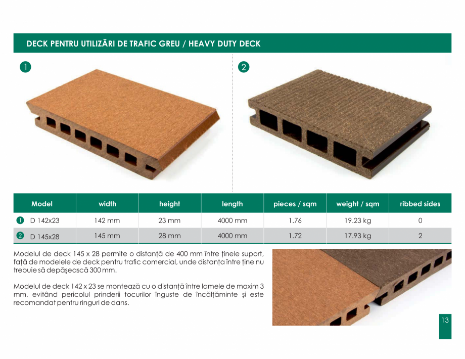 Pagina 13-Garduri din lemn compozit WPC BENCOMP Catalog, brosura Romana üL[
...