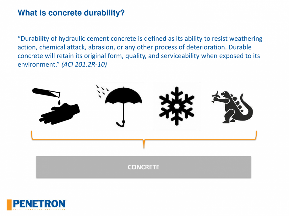 Pagina 7-PENETRON - Durabilitatea betonului  Catalog, brosura Engleza acks as well,
preventing water from...