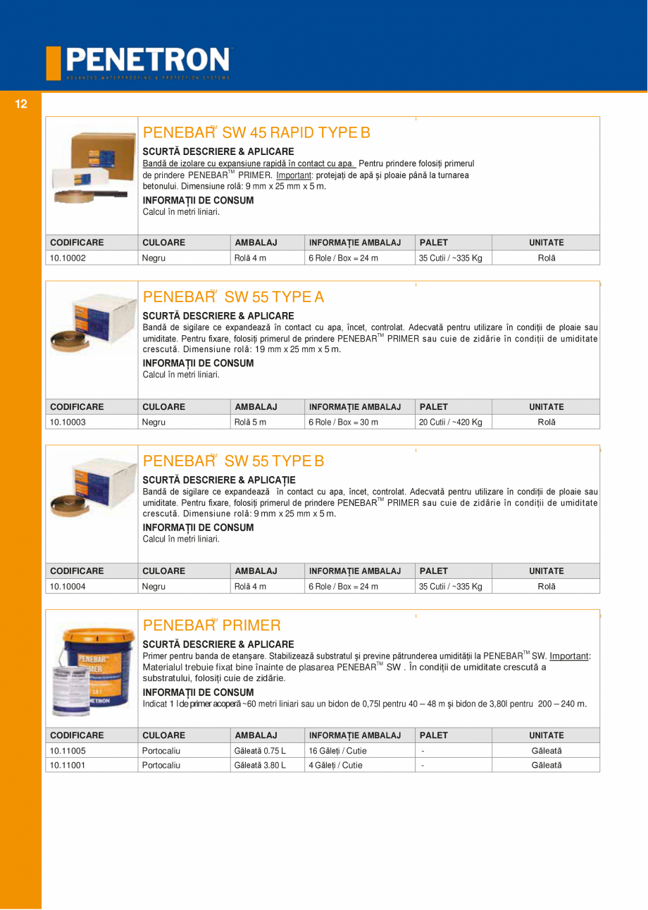 Pagina 11-Sistemul PENETRON pentru impemeabilizarea betonului PENETRON PENETRON ADMIX, PENETRON, PENETRON...