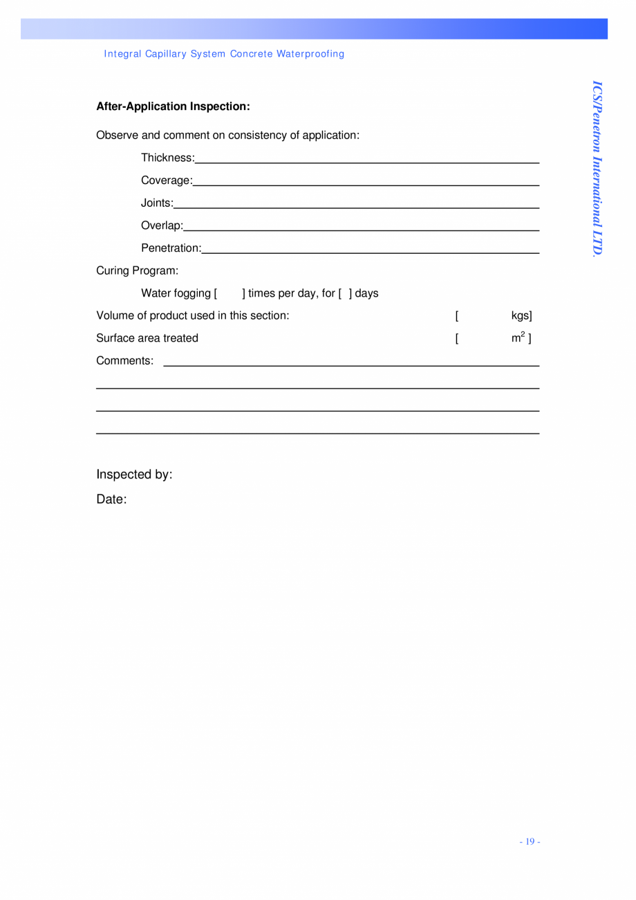 Pagina 19 - Structuri de fundatii PENETRON PENETRON PLUS, PENETRON ADMIX, PENETRON Catalog, brosura ...