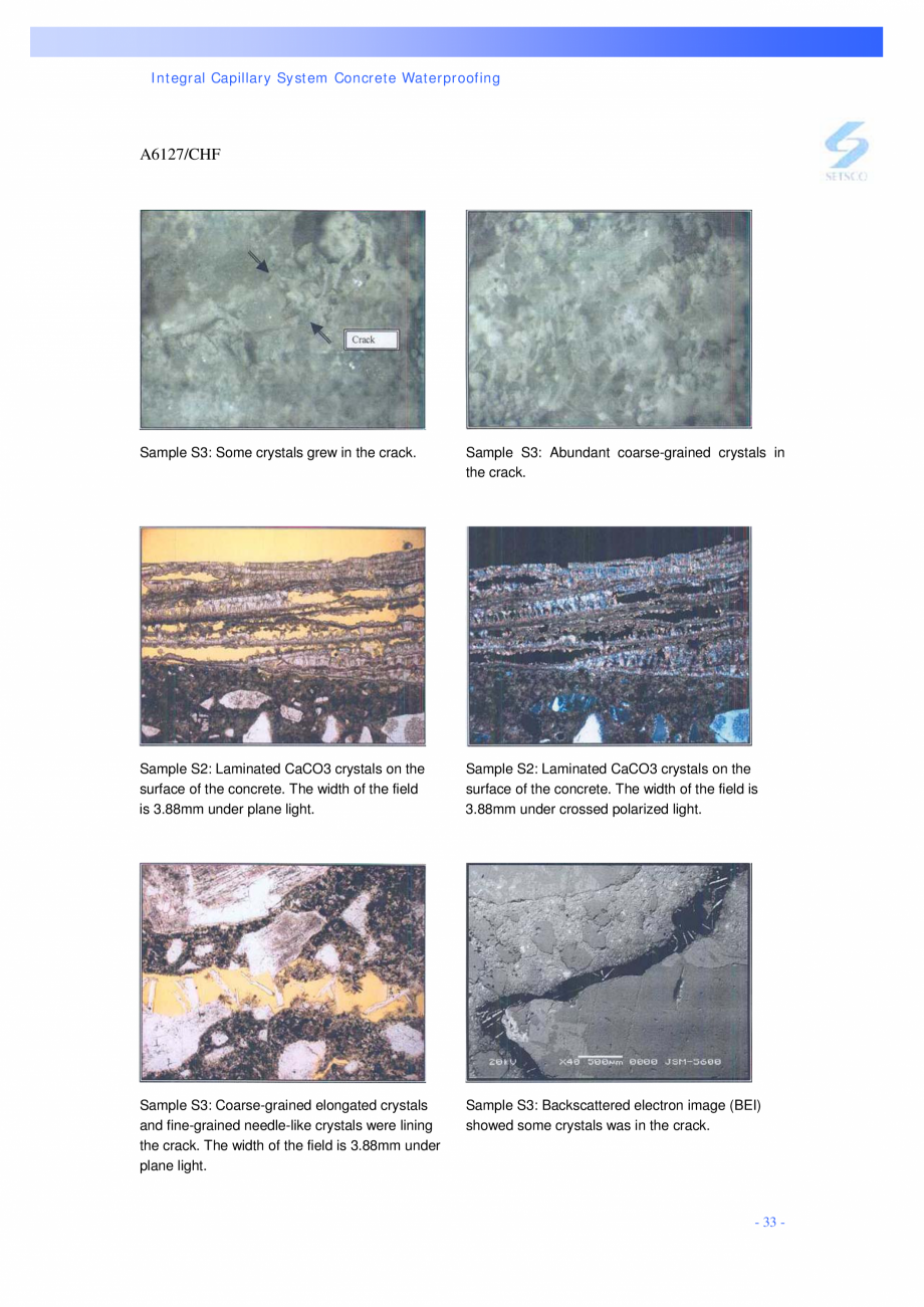 Pagina 33-Structuri de fundatii PENETRON PENETRON PLUS, PENETRON ADMIX, PENETRON Catalog, brosura Engleza  the...