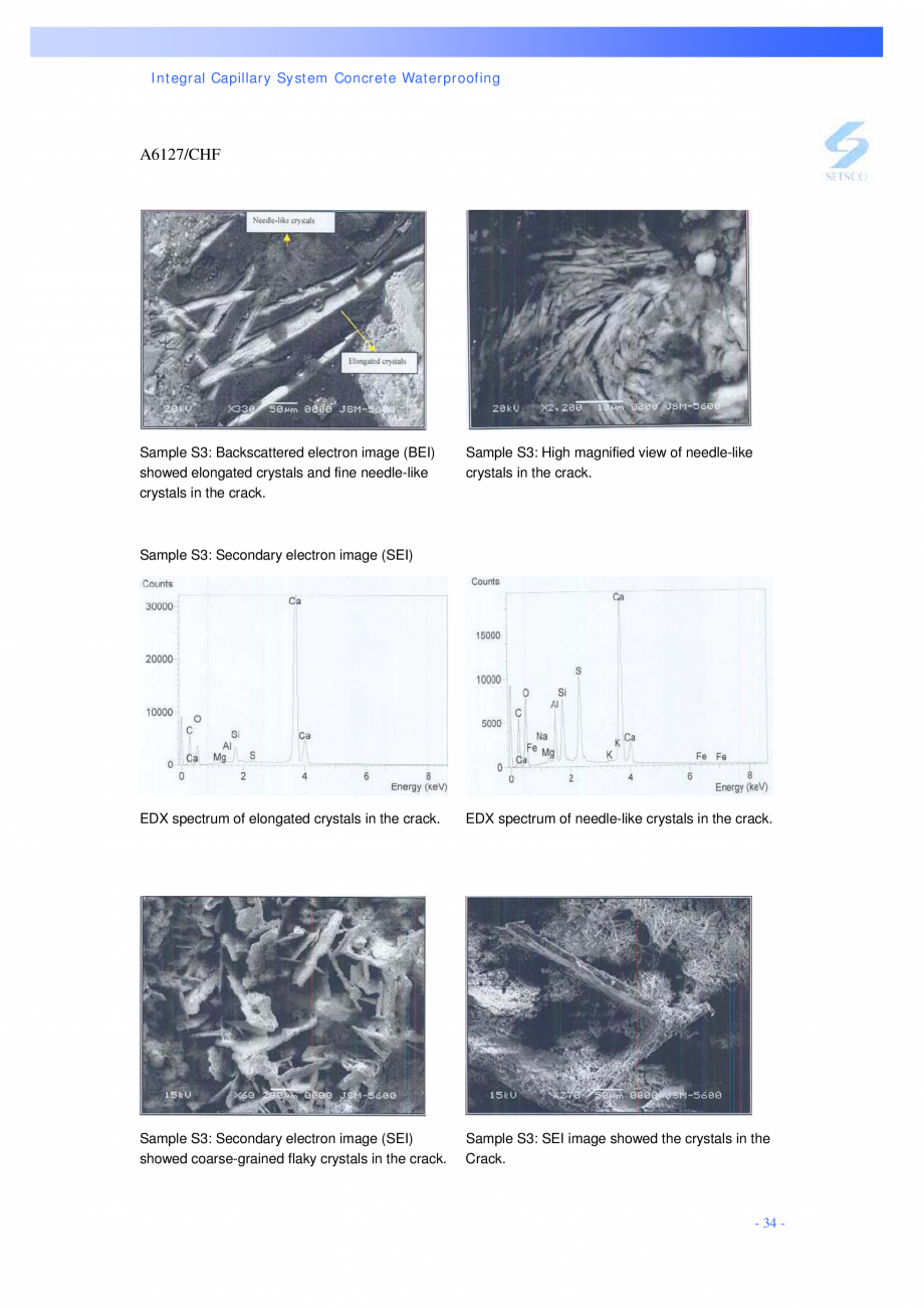 Pagina 34-Structuri de fundatii PENETRON PENETRON PLUS, PENETRON ADMIX, PENETRON Catalog, brosura Engleza...