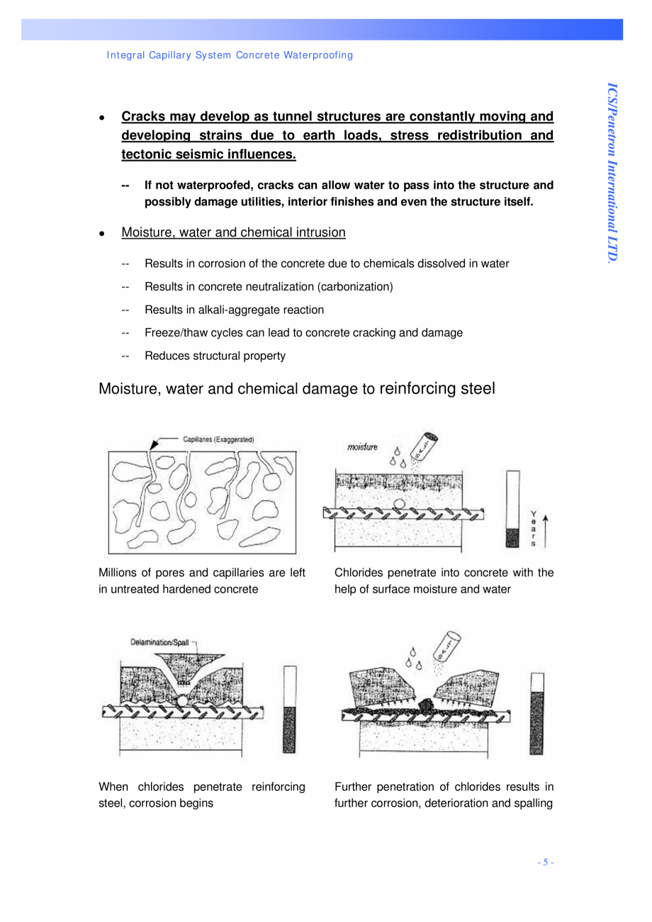 Pagina 5 - Tipuri de tunele si metode de constructie PENETRON PENETRON, PENETRON ADMIX, PENETRON...
