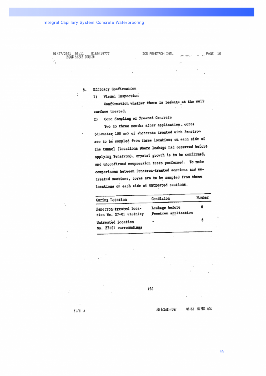 Pagina 36 - Tipuri de tunele si metode de constructie PENETRON PENETRON, PENETRON ADMIX, PENETRON...