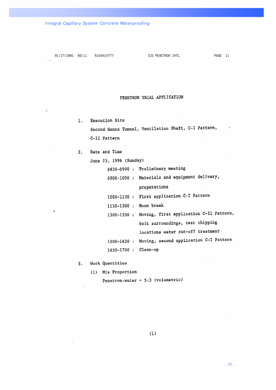 Pagina 37 - Tipuri de tunele si metode de constructie PENETRON PENETRON, PENETRON ADMIX, PENETRON...