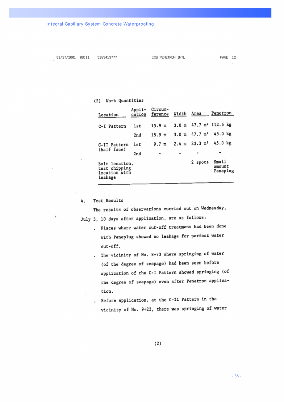 Pagina 38 - Tipuri de tunele si metode de constructie PENETRON PENETRON, PENETRON ADMIX, PENETRON...