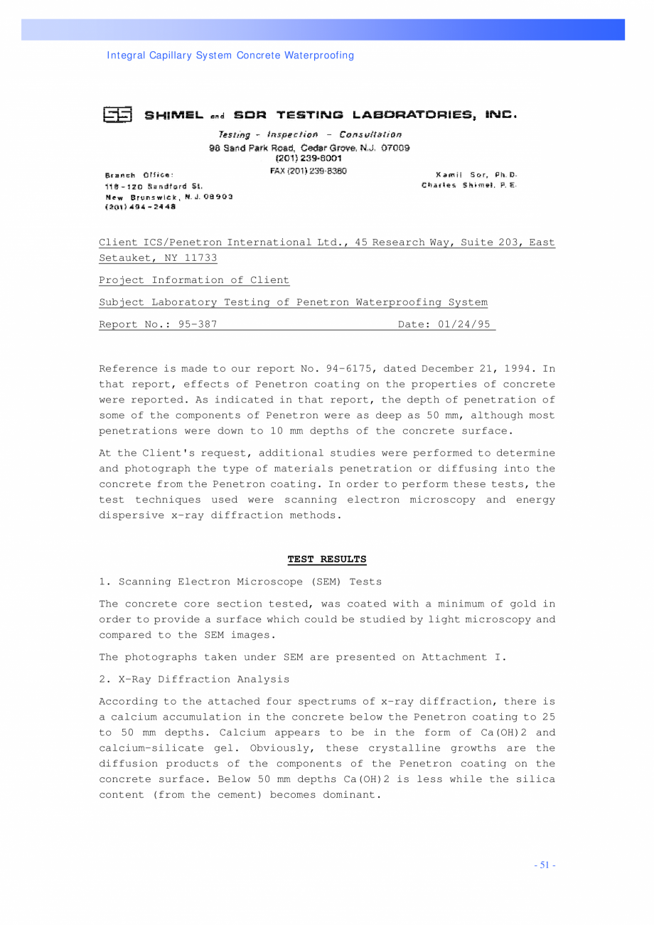 Pagina 51 - Tipuri de tunele si metode de constructie PENETRON PENETRON, PENETRON ADMIX, PENETRON...