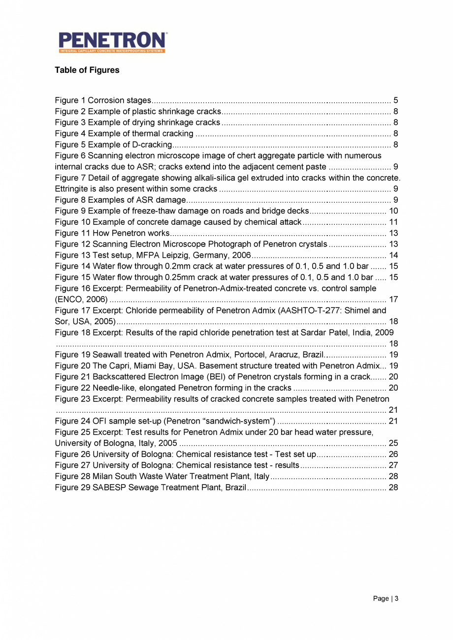 Pagina 4-Avantajele sistemului de impermeabilizare integrala  a betonului Penetron PENETRON PENETRON ADMIX,...