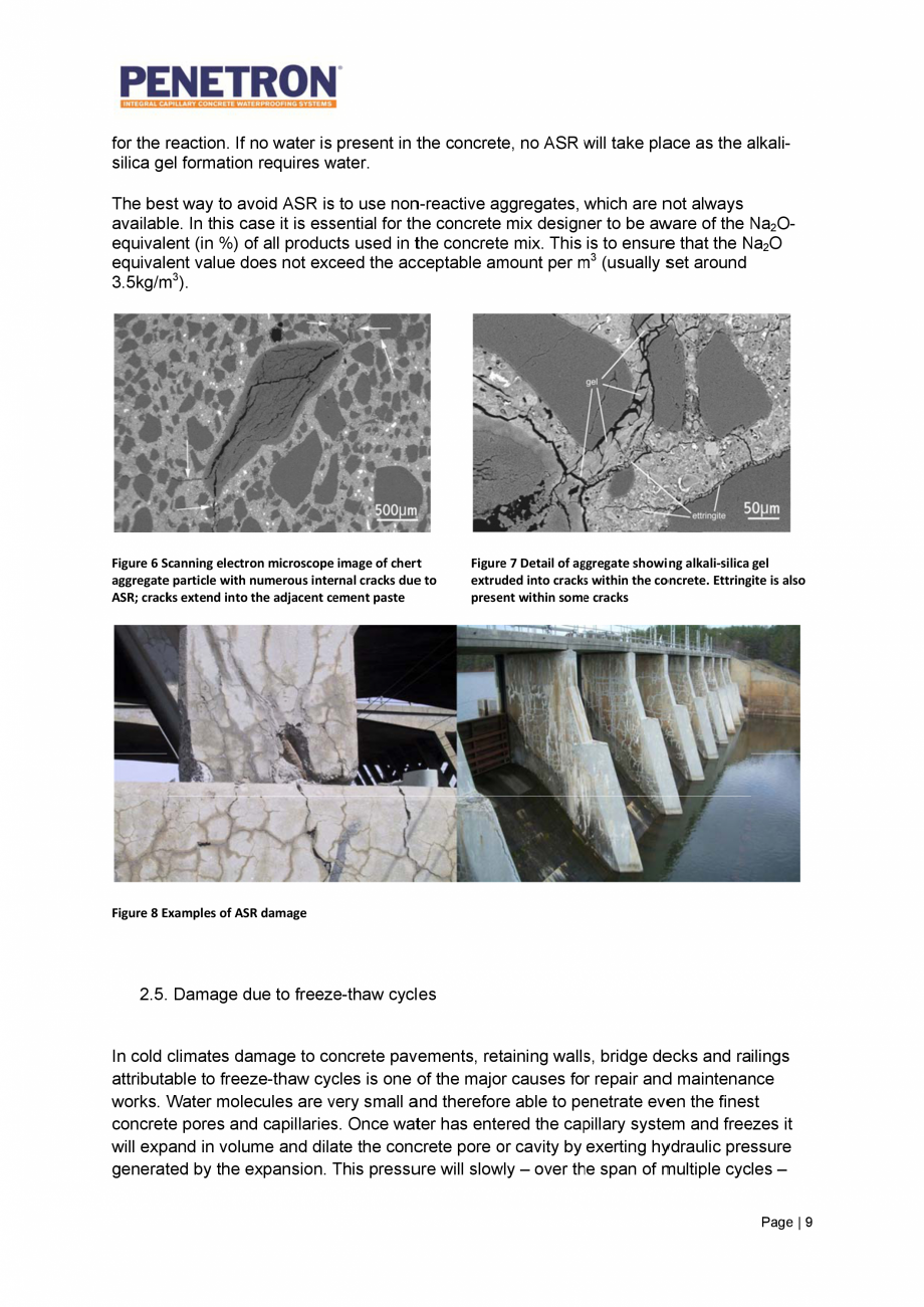 Pagina 10 - Avantajele sistemului de impermeabilizare integrala  a betonului Penetron PENETRON...