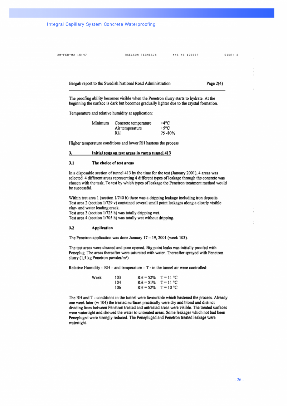 Pagina 26-Structuri poduri PENETRON PENETRON, PENETRON ADMIX, PENETRON PLUS Catalog, brosura Engleza ved
...