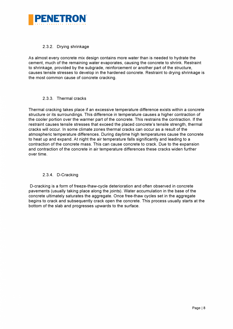 Pagina 9-Impermeabilizarea podurilor si a puntilor de pod PENETRON PENETRON, PENETRON ADMIX Catalog, brosura ...