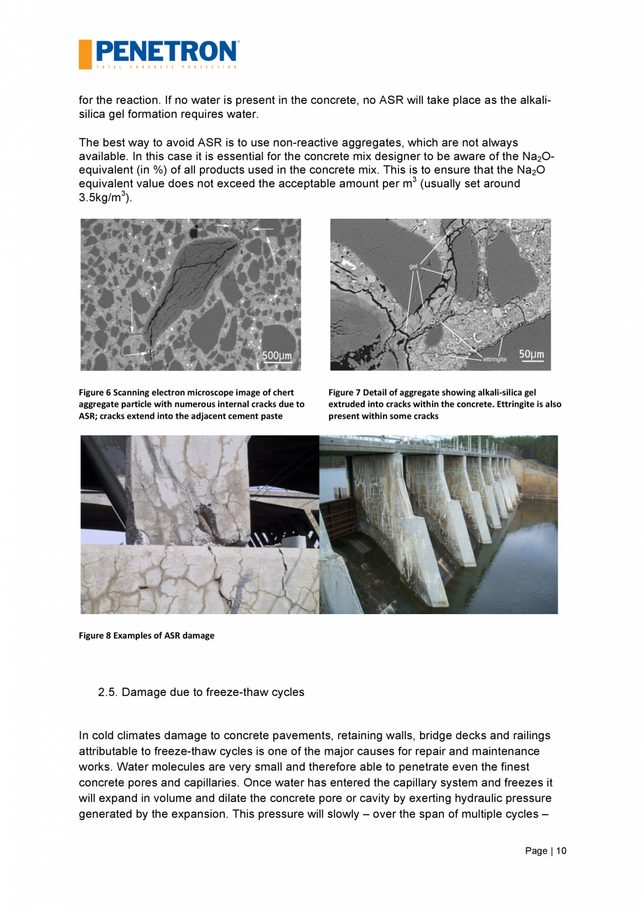 Pagina 11-Impermeabilizarea podurilor si a puntilor de pod PENETRON PENETRON, PENETRON ADMIX Catalog, brosura ...