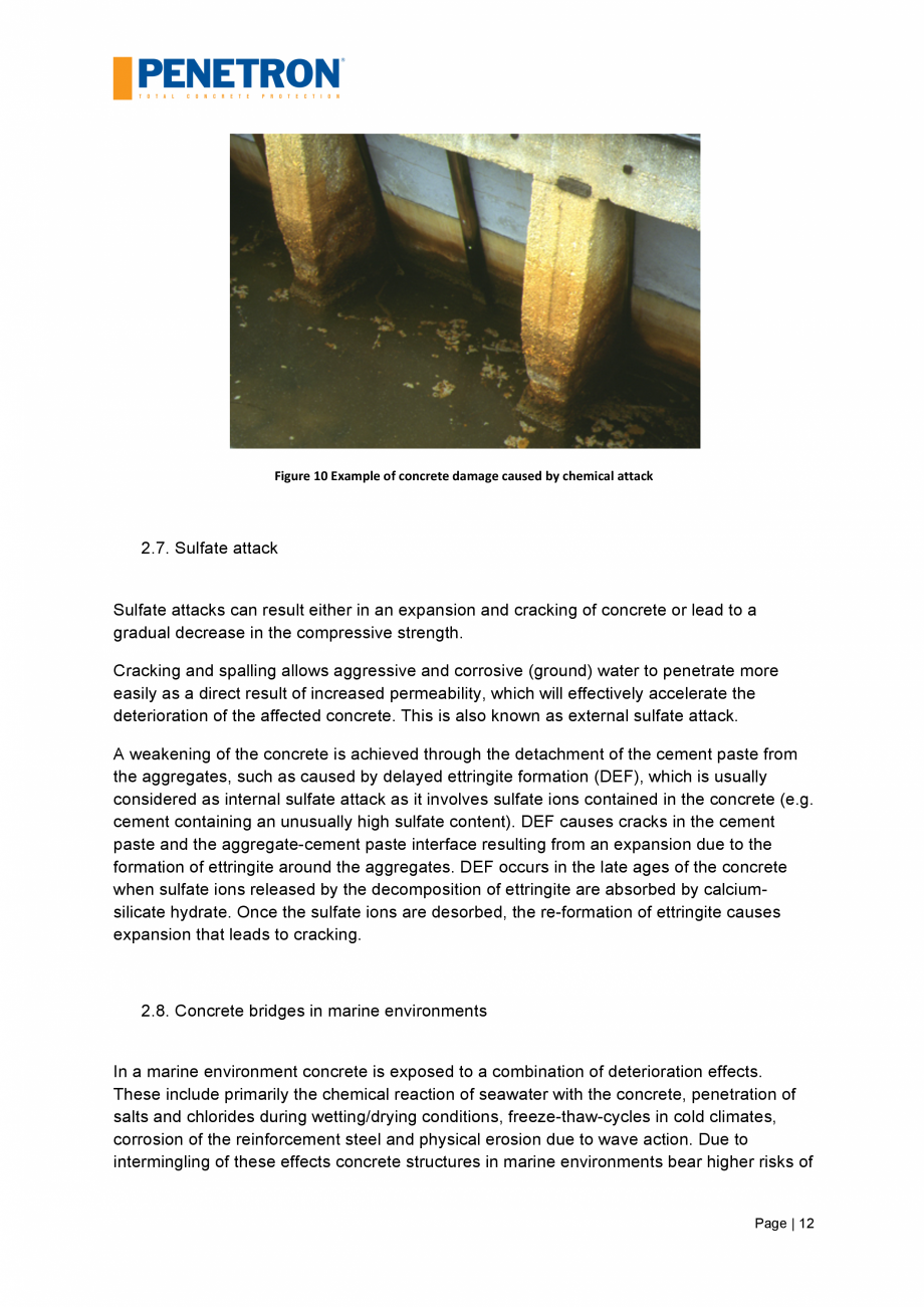 Pagina 13 - Impermeabilizarea podurilor si a puntilor de pod PENETRON PENETRON, PENETRON ADMIX...