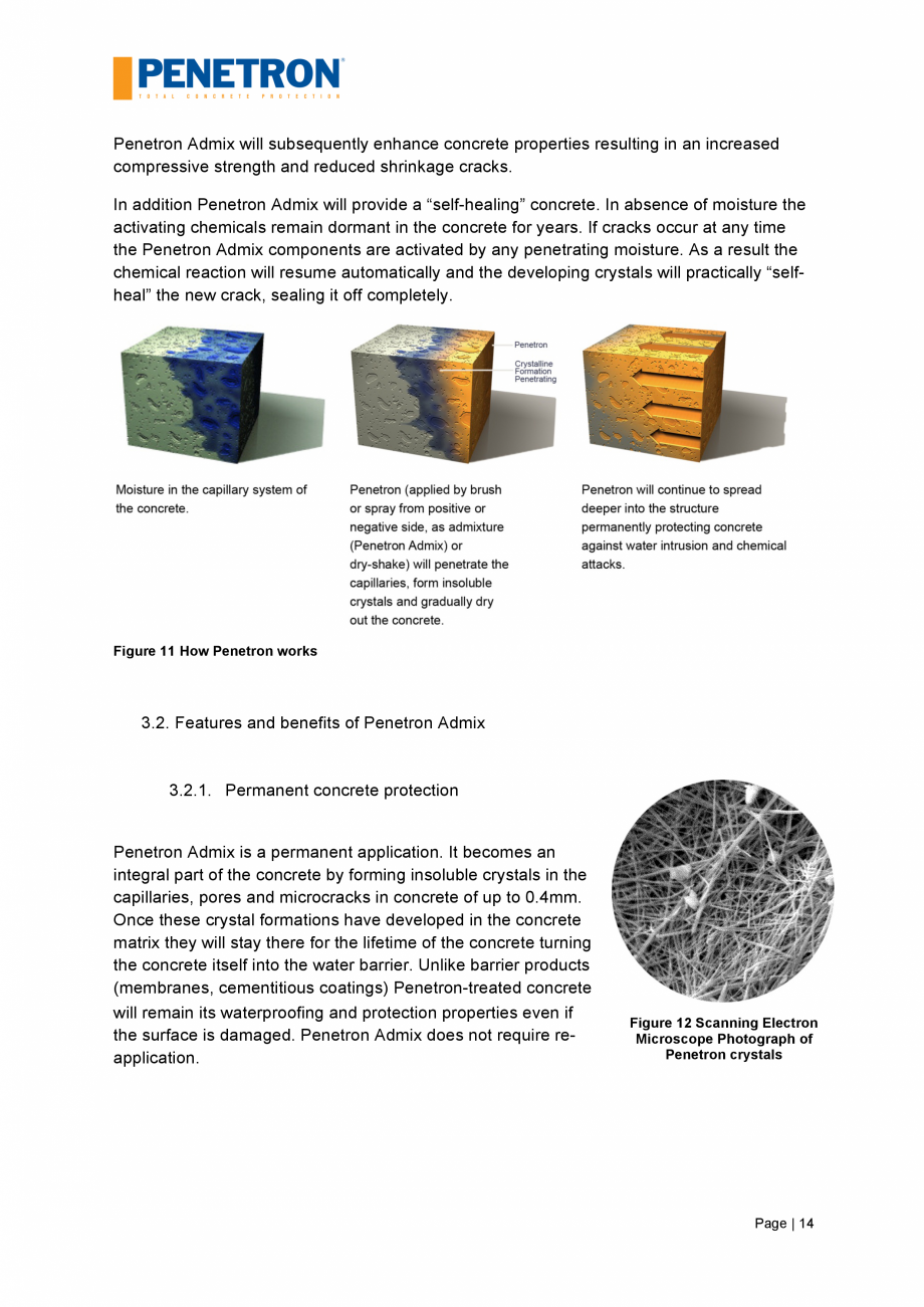 Pagina 15-Impermeabilizarea podurilor si a puntilor de pod PENETRON PENETRON, PENETRON ADMIX Catalog, brosura ...