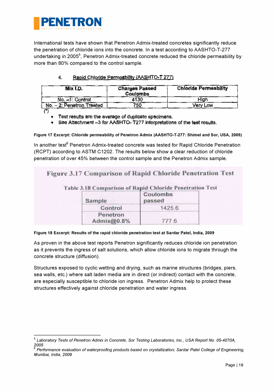 Pagina 20-Impermeabilizarea podurilor si a puntilor de pod PENETRON PENETRON, PENETRON ADMIX Catalog, brosura ...