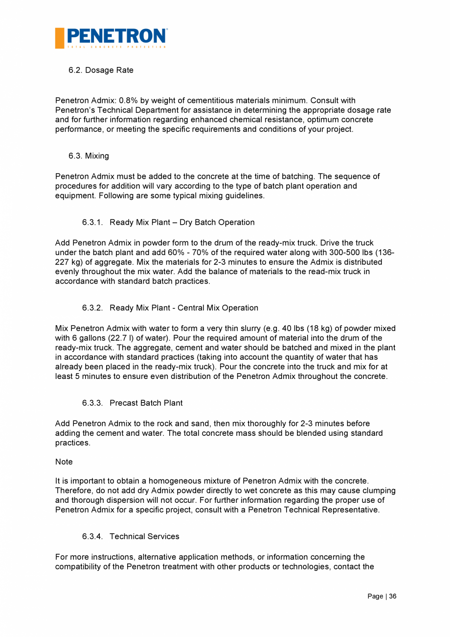 Pagina 37-Impermeabilizarea podurilor si a puntilor de pod PENETRON PENETRON, PENETRON ADMIX Catalog, brosura ...